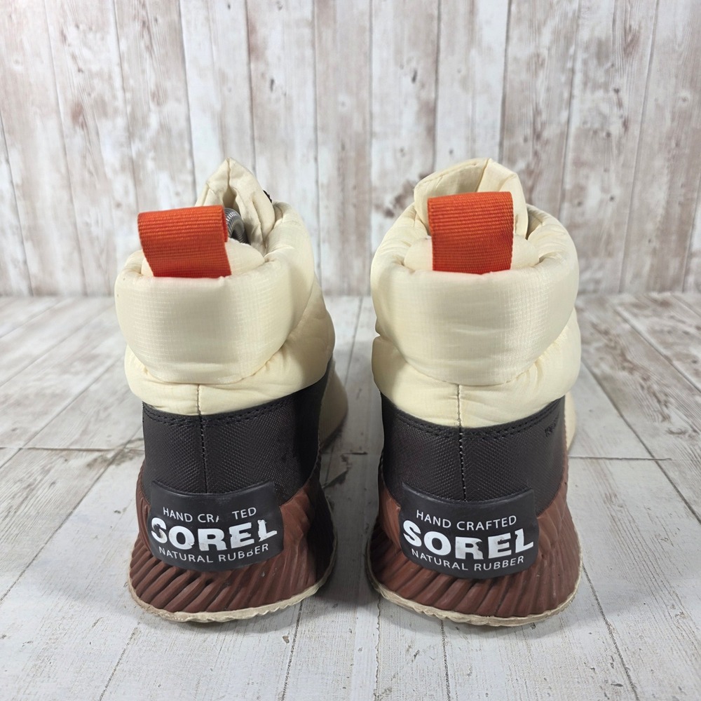 Sorel Kinetic Impact NXT Puffy Zip Waterproof Boots Cream Brown NL4943-191 7.5 - Picture 2 of 8